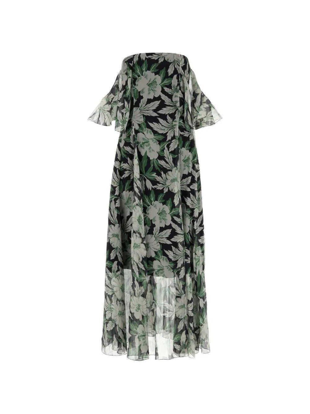 Loewe Women Long Dress With Floral Print