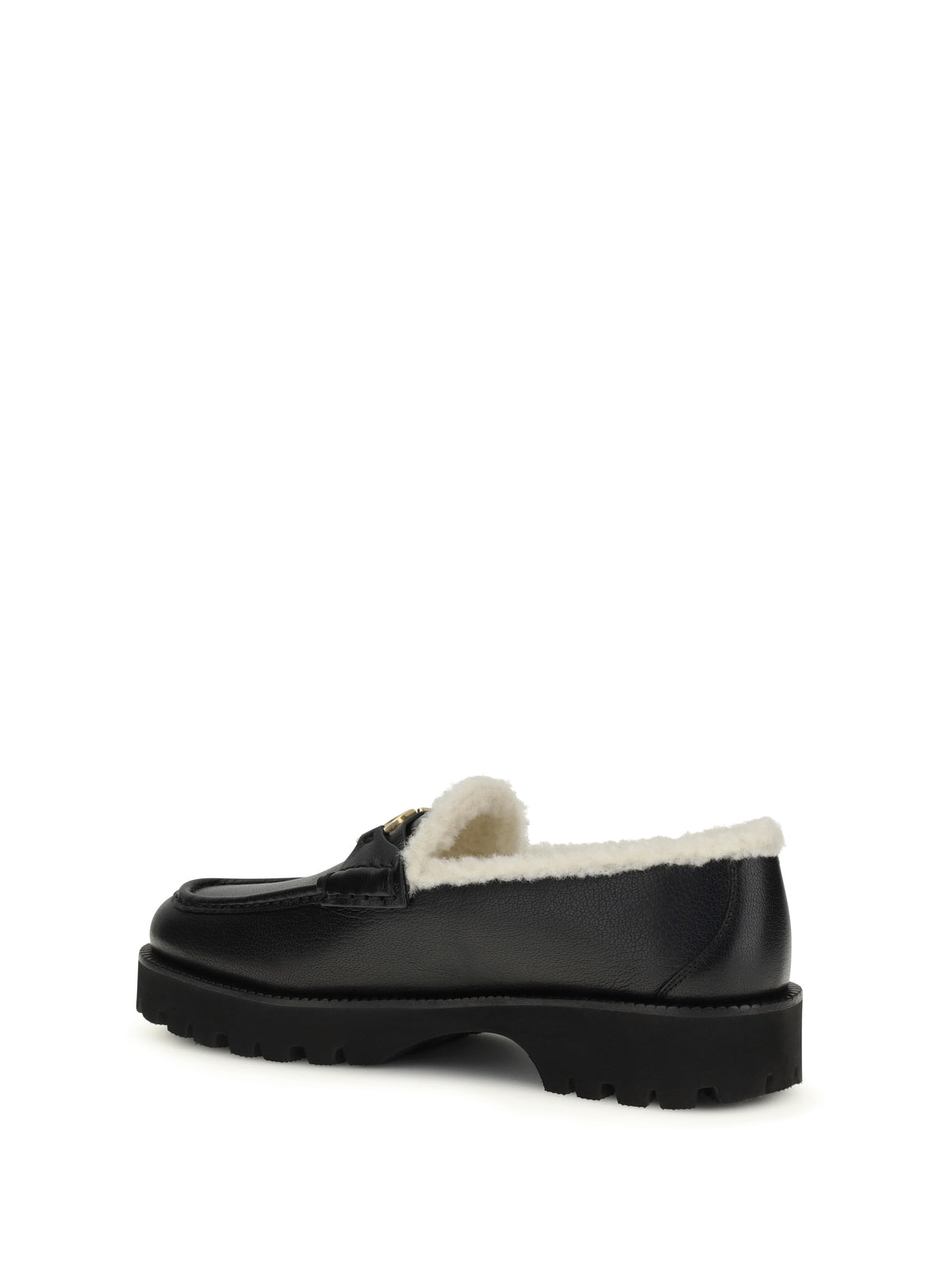 Valentino Garavani Women Vlogo Fur Loafers