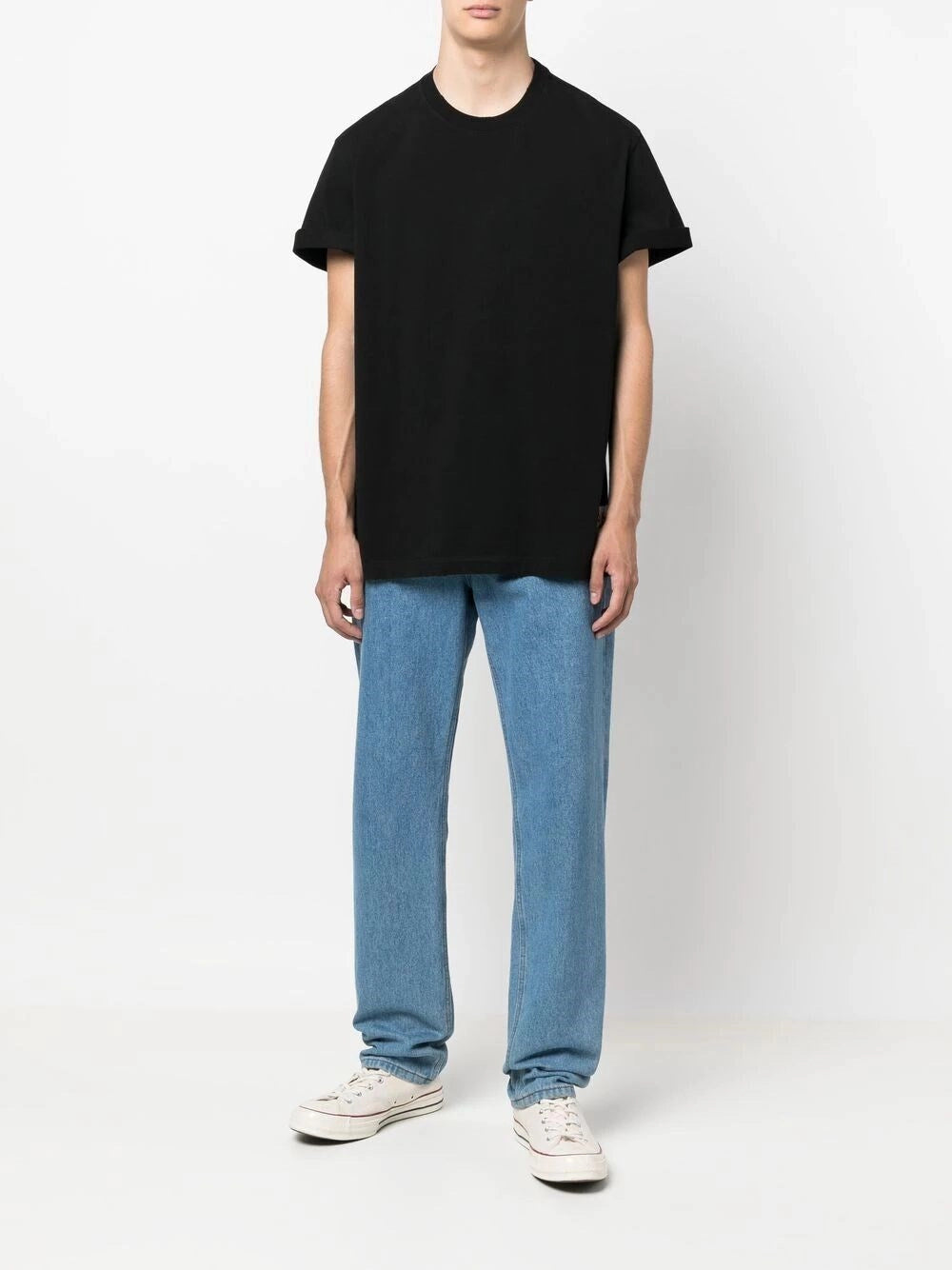 Golden Goose Men T-Shirt Distressed Cotton