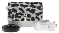 Class Roberto Cavalli Milano Rmx 0 Silver/Black Medium Shoulder Bag