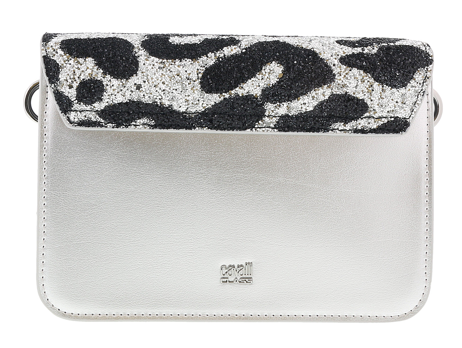 Class Roberto Cavalli Milano Rmx 0 Silver/Black Medium Shoulder Bag