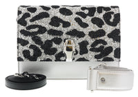 Class Roberto Cavalli Milano Rmx 00 Silver/Black Large Shoulder Bag