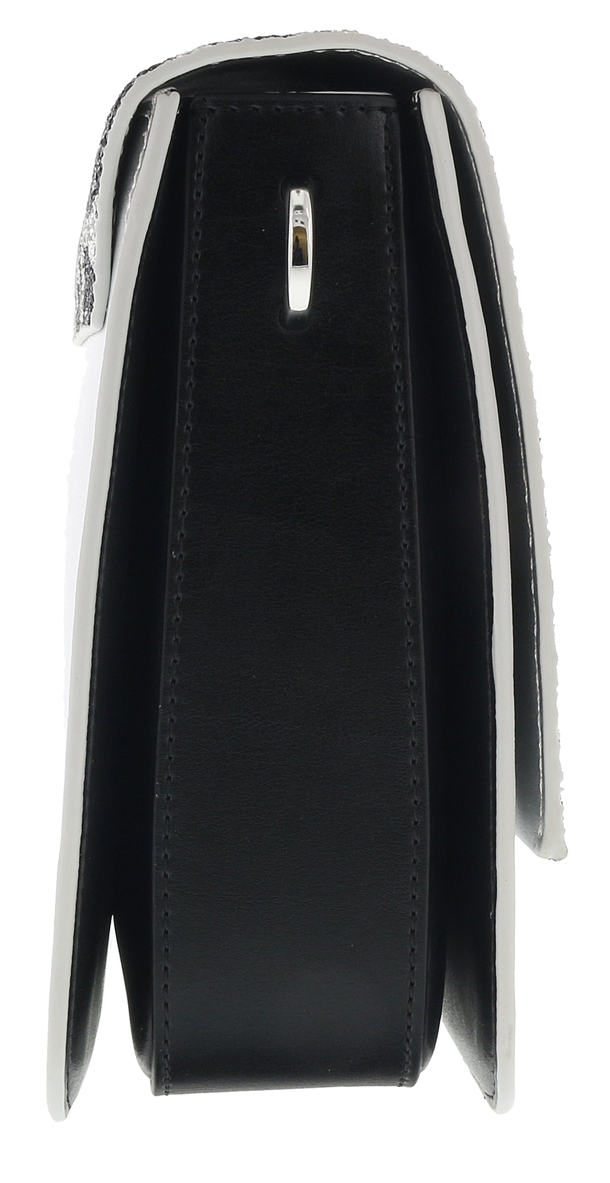 Class Roberto Cavalli Milano Rmx 00 Silver/Black Large Shoulder Bag