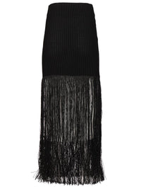 Alaïa Women Tubular Skirt With Fringes
