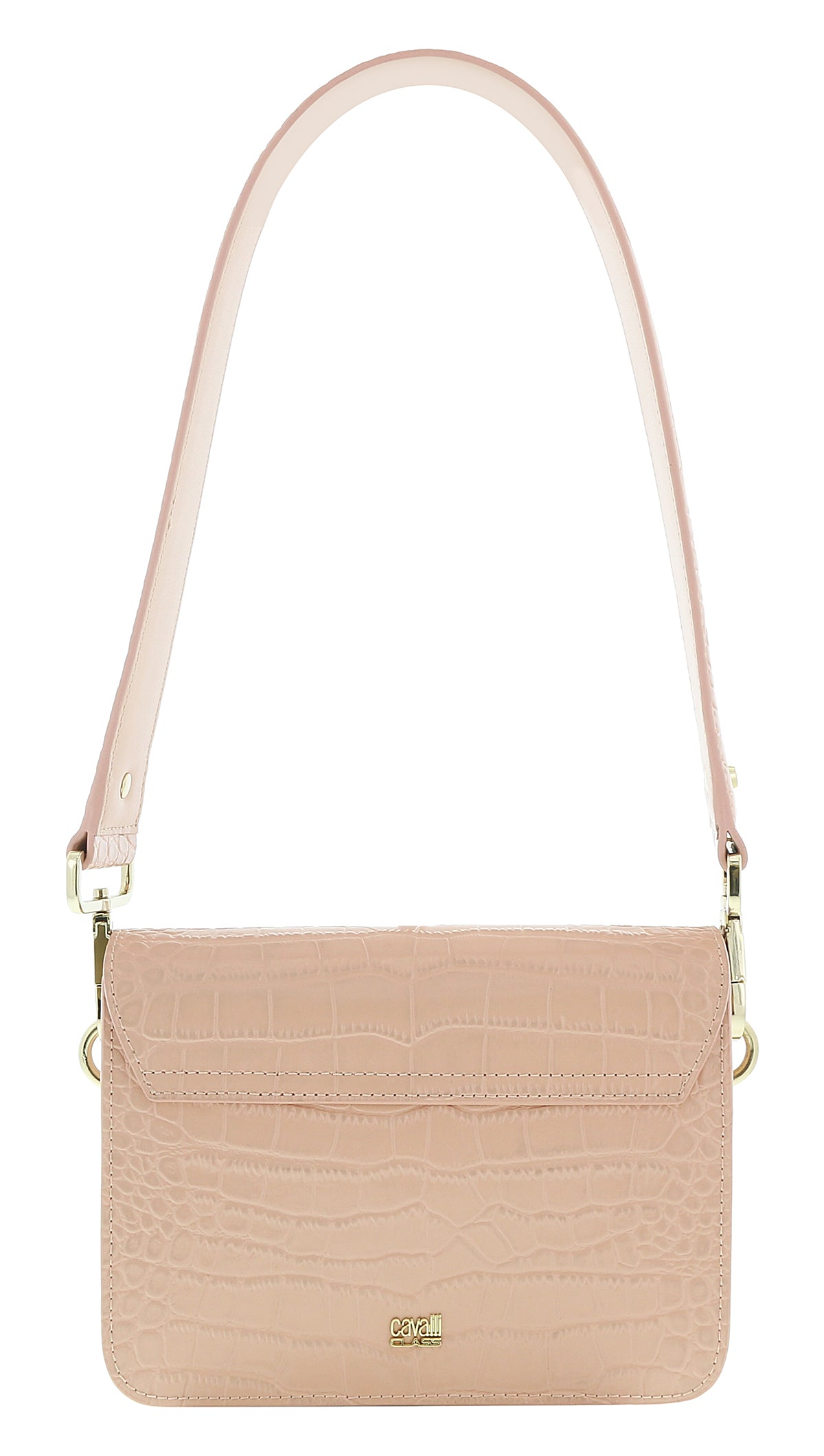 Roberto Cavalli Class Milano Rmx 0 Nude Medium Shoulder Bag