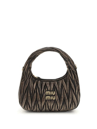 Miu Miu Women Wander Handbag In Quilted Leather
