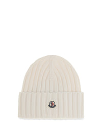 Moncler Women Wool Beanie With Logo