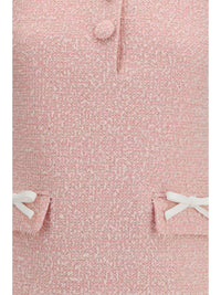 SELF-PORTRAIT Self-Portrait Women Bouclé Mini Dress With Lace Collar
