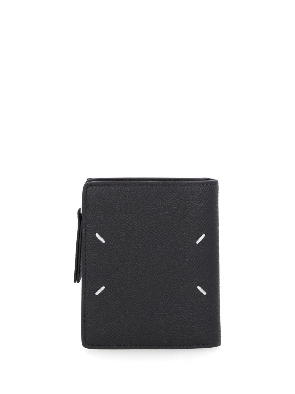 Maison Margiela Maison Margiela Women Compact Leather Wallet With Side Zip