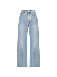 Miu miu Miu Miu Women Washed Denim Palazzo Jeans