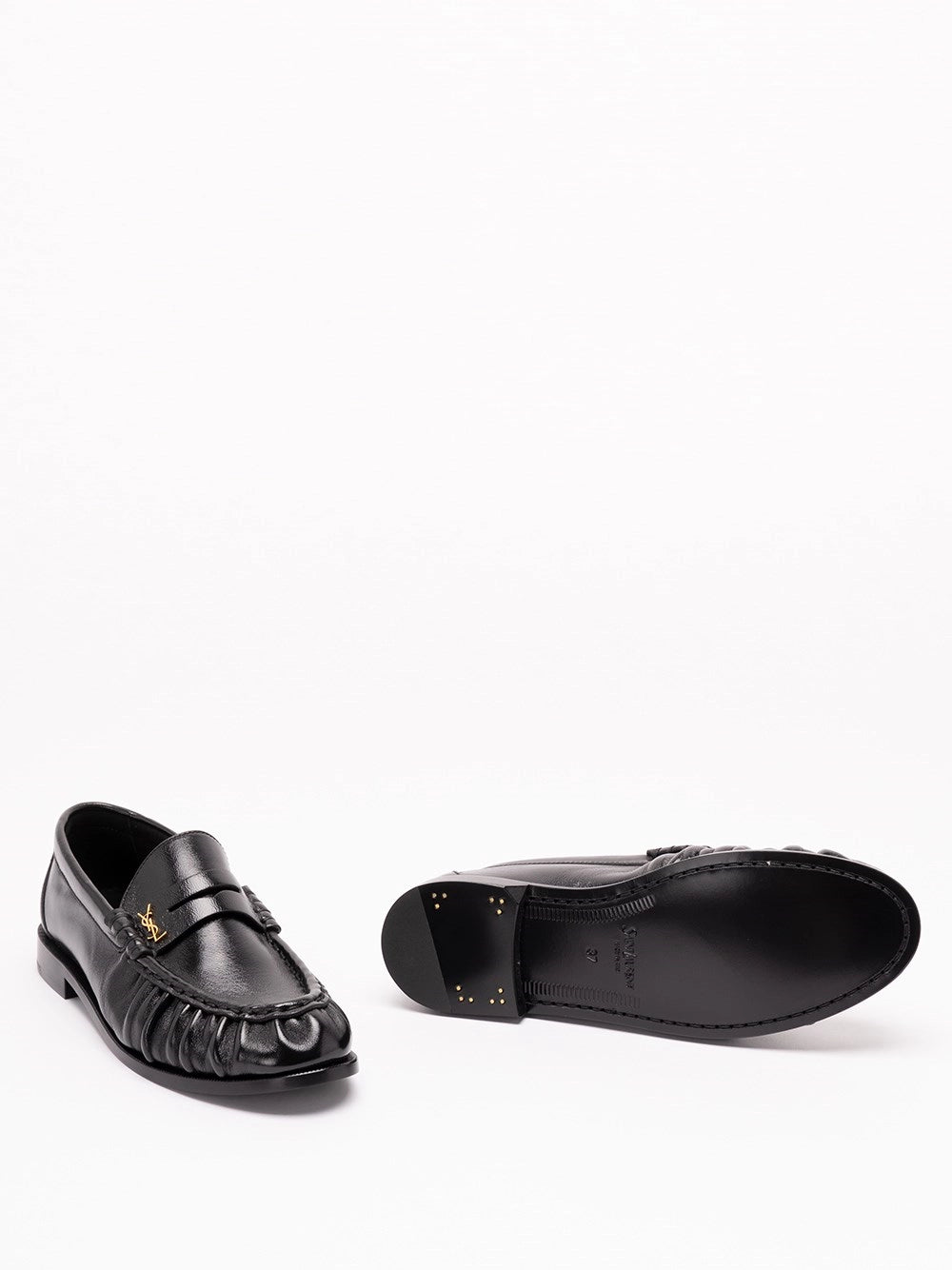 Saint Laurent Women Le Loafer Supple In Shiny Leather