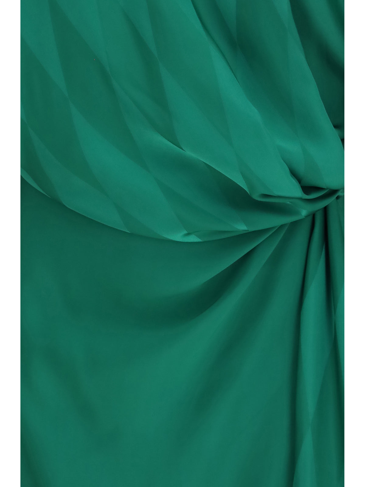 Versace Women Midi Silk Dress With Twist Detail