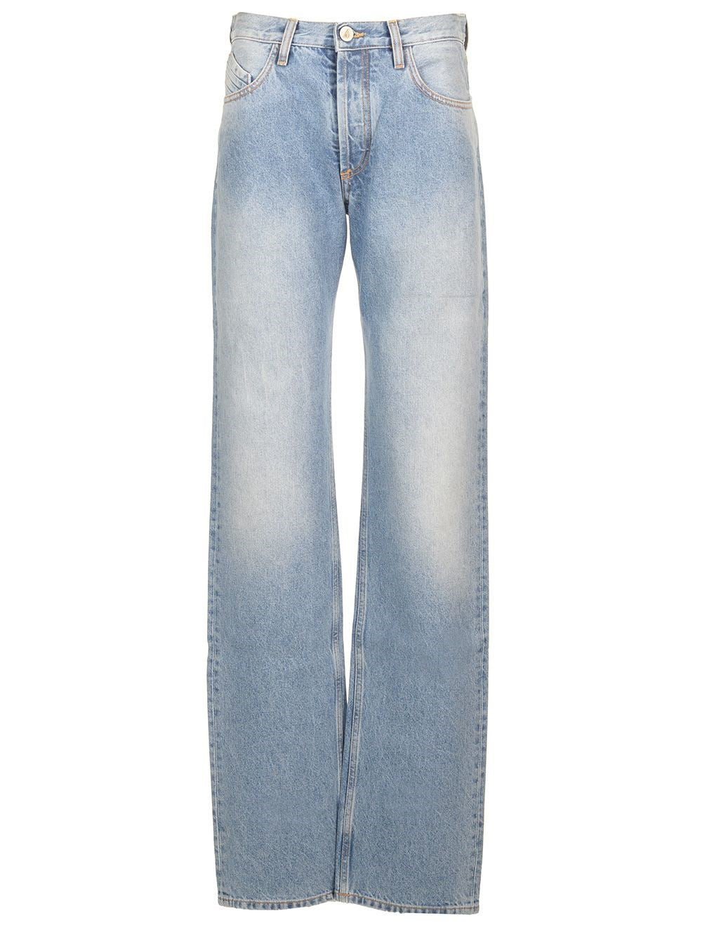 The Attico Women Coated Jeans