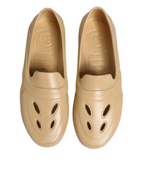 Dolce & Gabbana Dolce & Gabbana Beige Rubber Slides Low Top Sneakers Men's Shoes