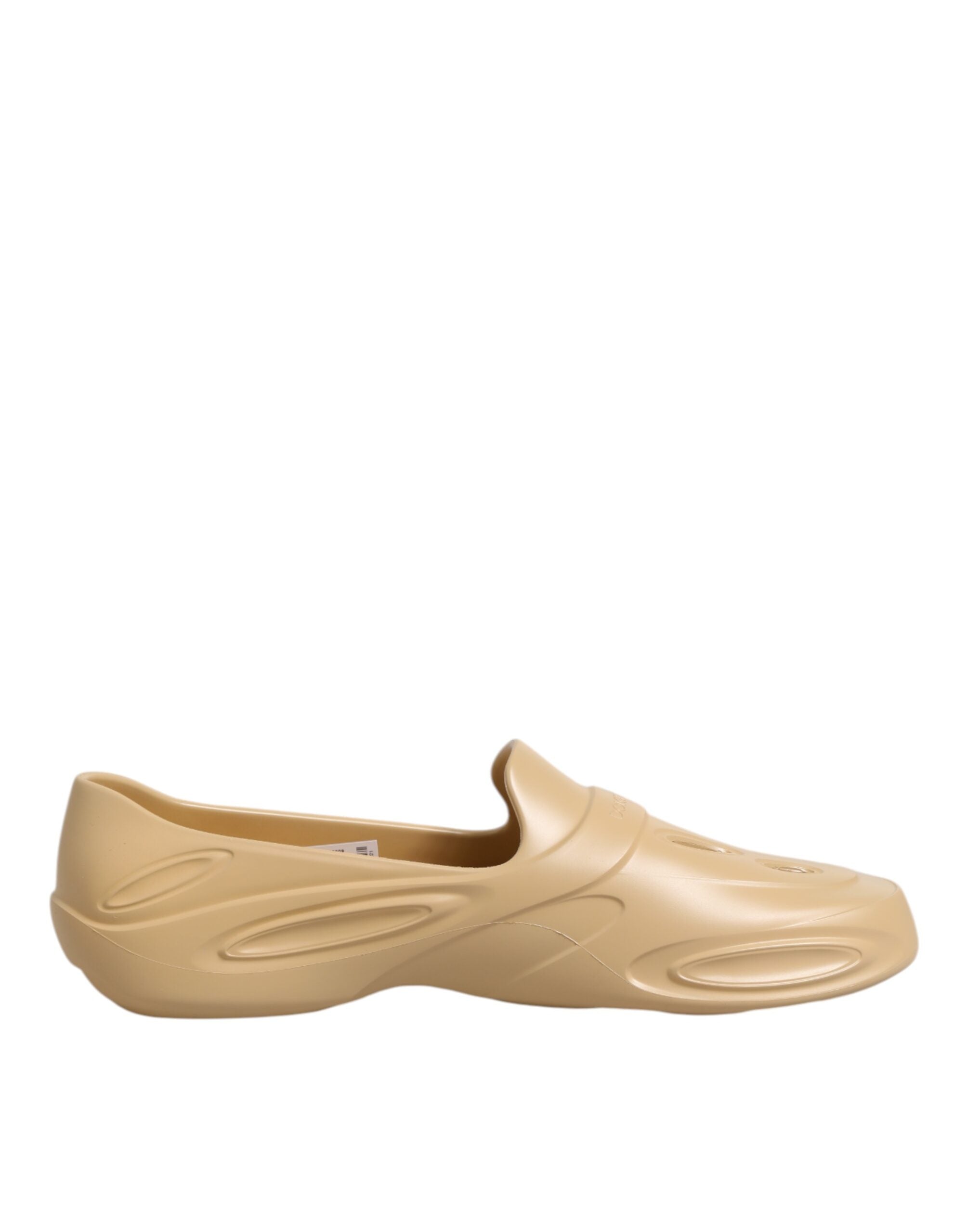 Dolce & Gabbana Dolce & Gabbana Beige Rubber Slides Low Top Sneakers Men's Shoes