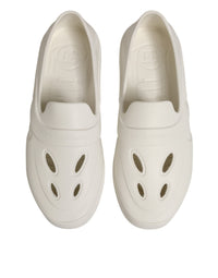 Dolce & Gabbana Dolce & Gabbana White Rubber Slides Low Top Sneakers Men's Shoes