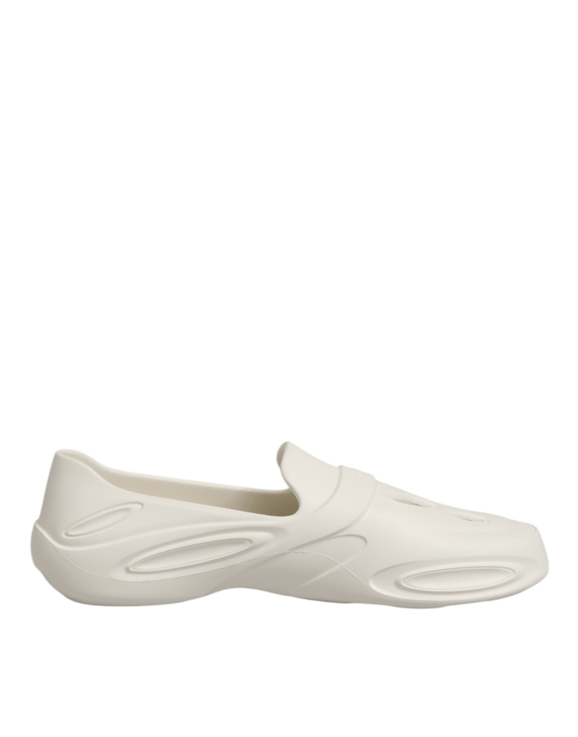 Dolce & Gabbana Dolce & Gabbana White Rubber Slides Low Top Sneakers Men's Shoes