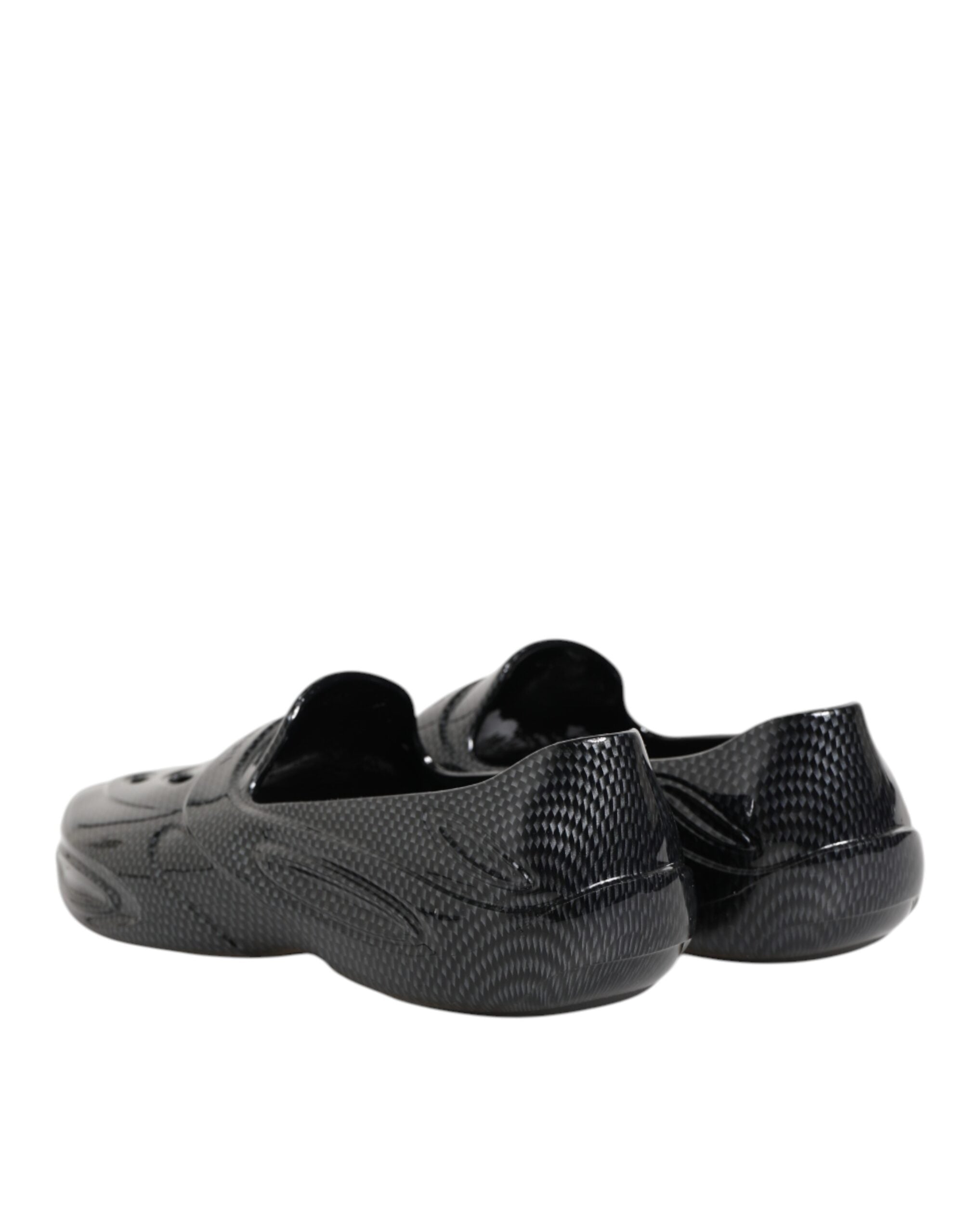 Dolce & Gabbana Dolce & Gabbana Black Rubber Slides Low Top Sneakers Men's Shoes