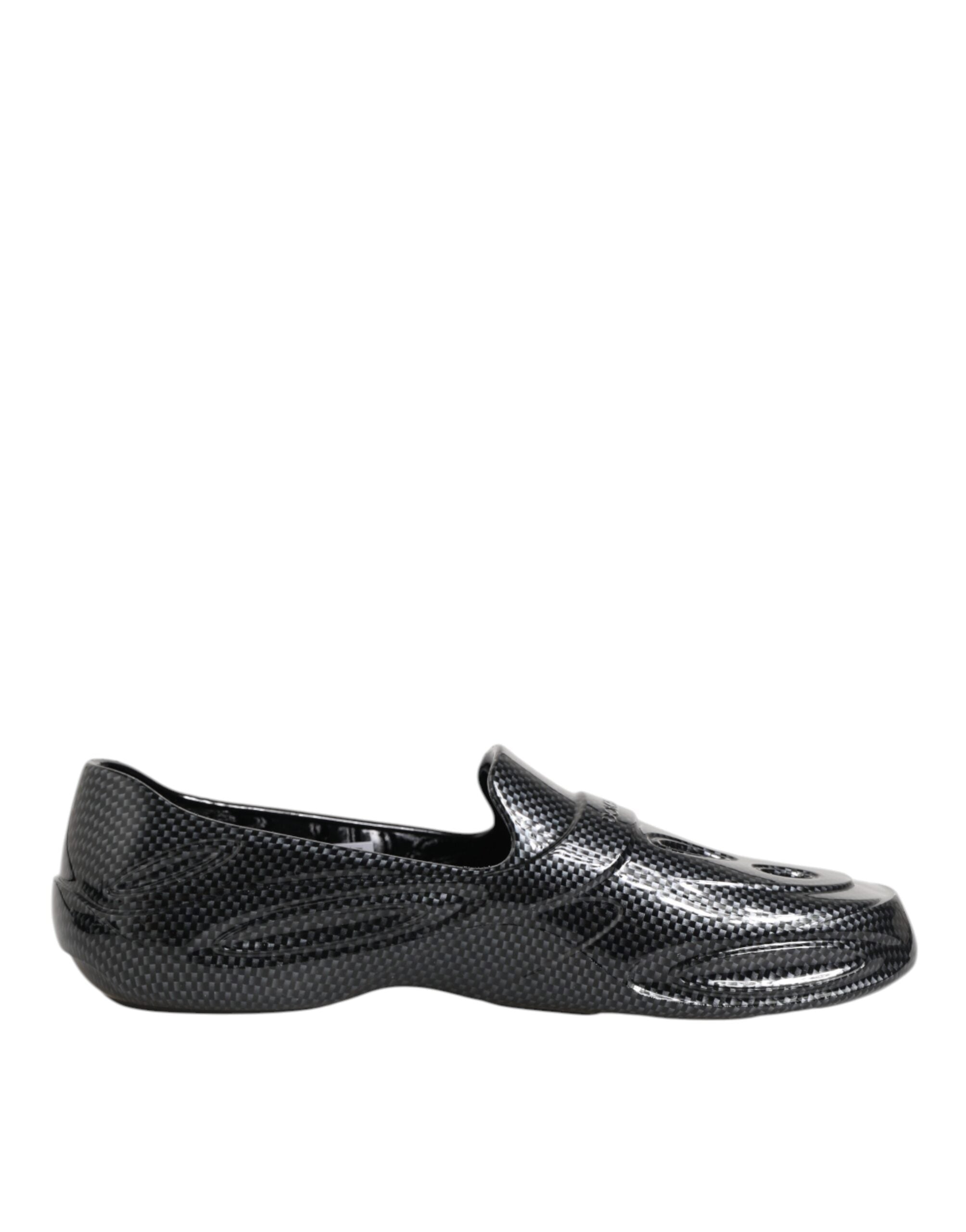 Dolce & Gabbana Dolce & Gabbana Black Rubber Slides Low Top Sneakers Men's Shoes