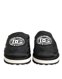 Dolce & Gabbana Dolce & Gabbana Black Nylon Low Top Slip On Sneaker Men's Shoes