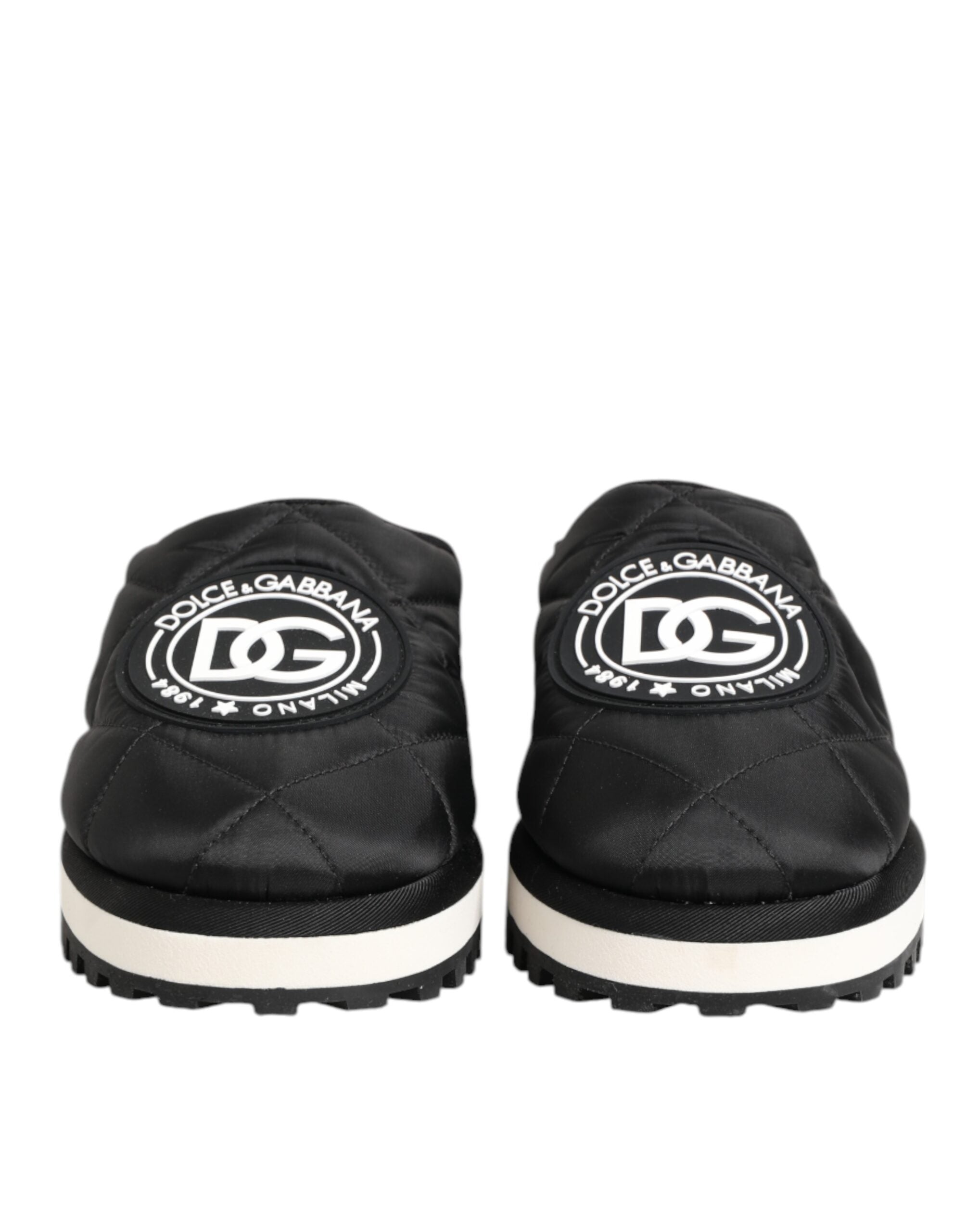 Dolce & Gabbana Dolce & Gabbana Black Nylon Low Top Slip On Sneaker Men's Shoes