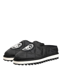 Dolce & Gabbana Dolce & Gabbana Black Nylon Low Top Slip On Sneaker Men's Shoes