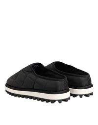 Dolce & Gabbana Dolce & Gabbana Black Nylon Low Top Slip On Sneaker Men's Shoes