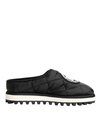 Dolce & Gabbana Dolce & Gabbana Black Nylon Low Top Slip On Sneaker Men's Shoes