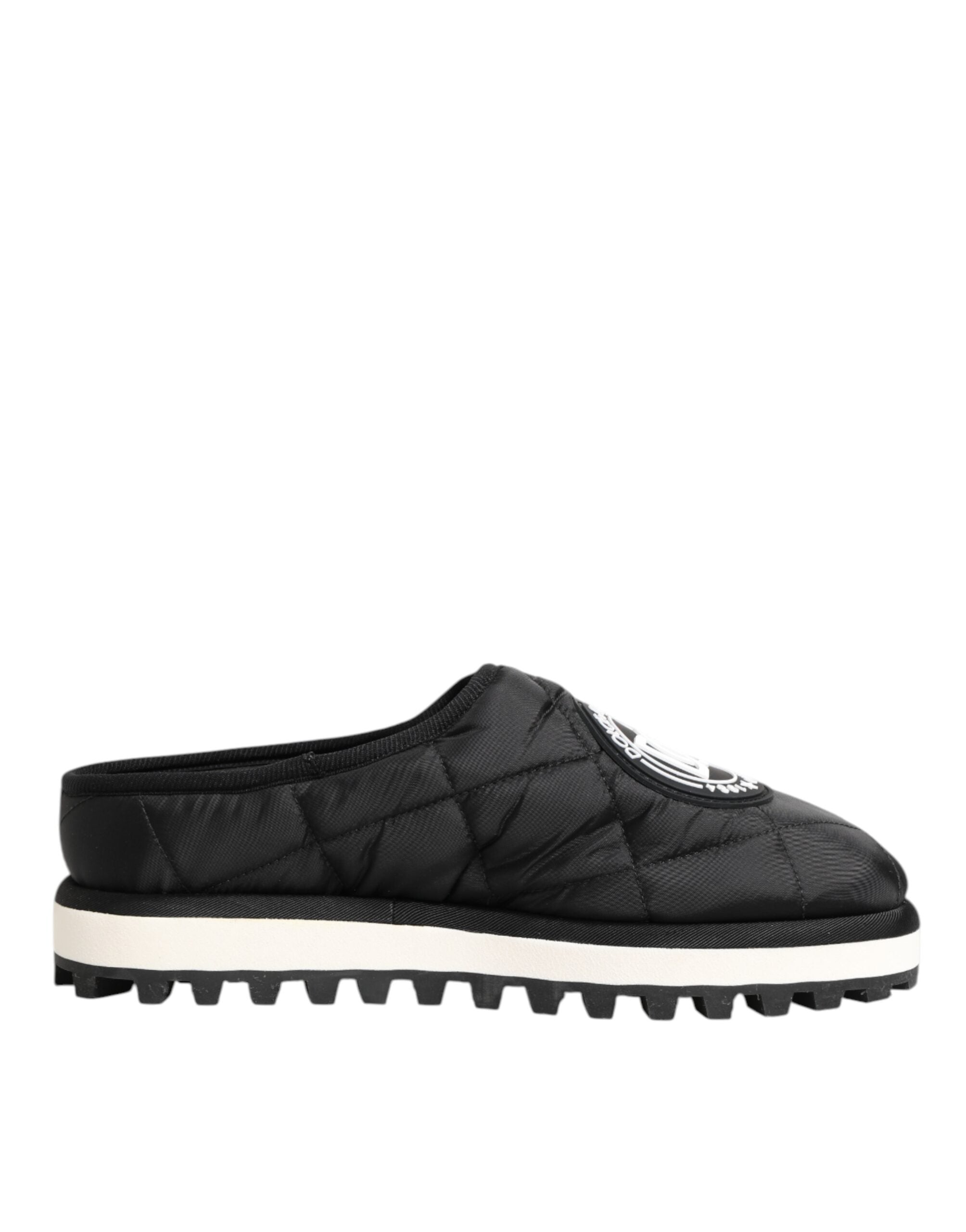 Dolce & Gabbana Dolce & Gabbana Black Nylon Low Top Slip On Sneaker Men's Shoes
