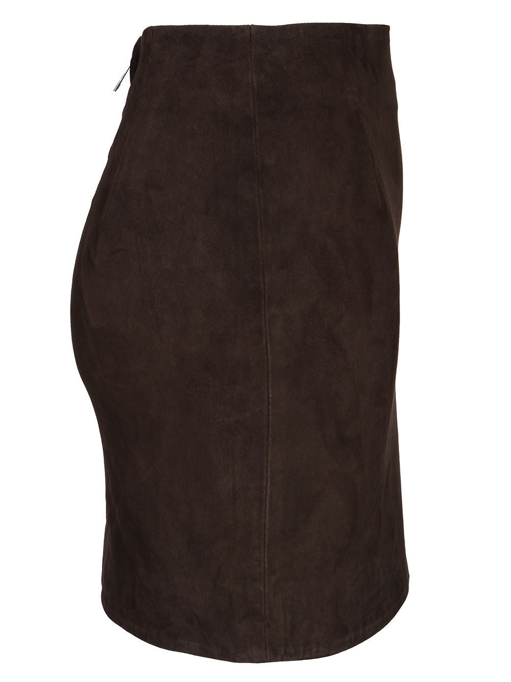 Rotate Women Suede Miniskirt