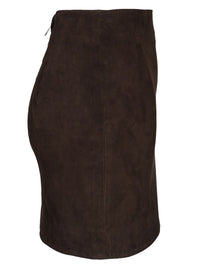 Rotate Women Suede Miniskirt