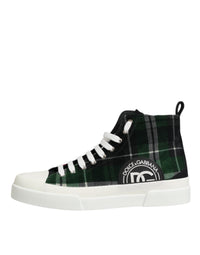 Dolce & Gabbana Multicolor Cotton High Top Men Sneakers Men's Shoes
