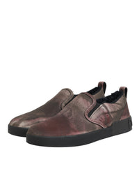 Dolce & Gabbana Multicolor Cotton Low Top Slip On Men Sneakers Men's Shoes