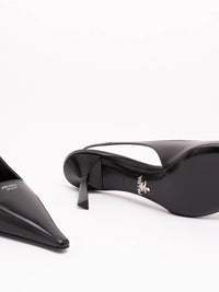 Prada Women Brushed Leather Slingback Pumps