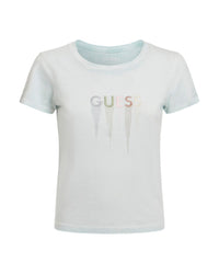 Guess Short Sleeve Embroidered Logo Tee