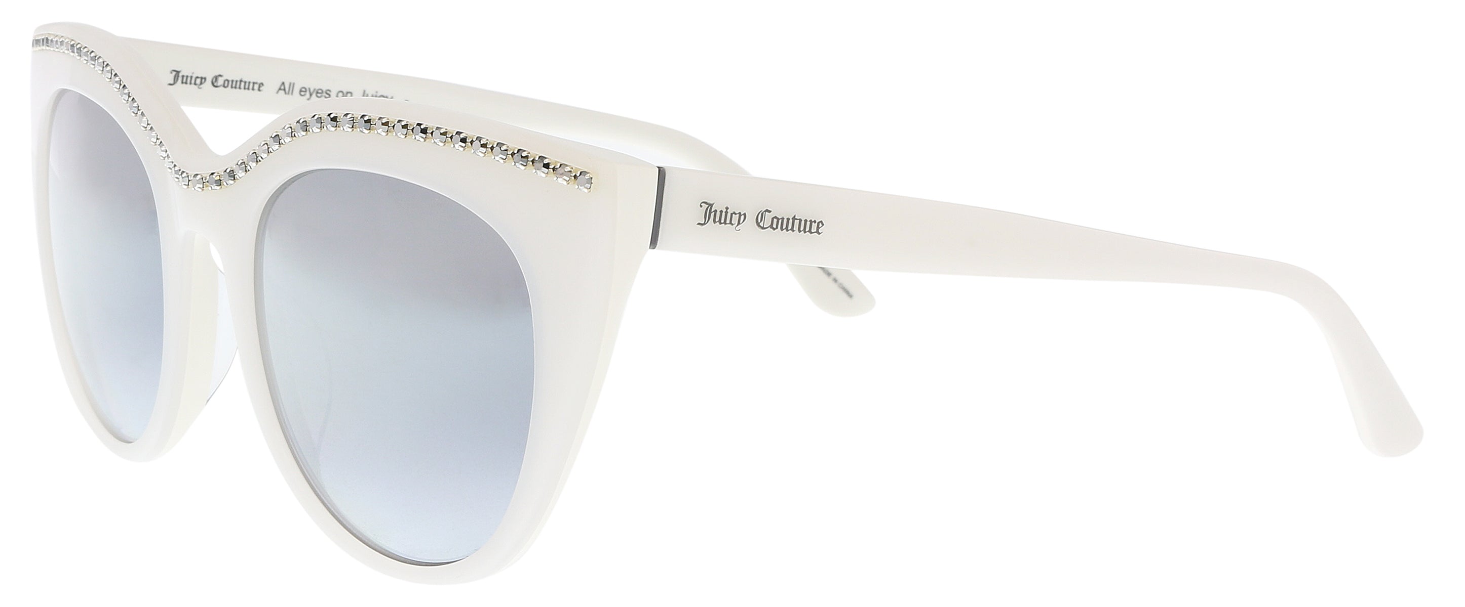 Juicy Couture White Cat Eye JU595/S 0VK6/GO Sunglasses