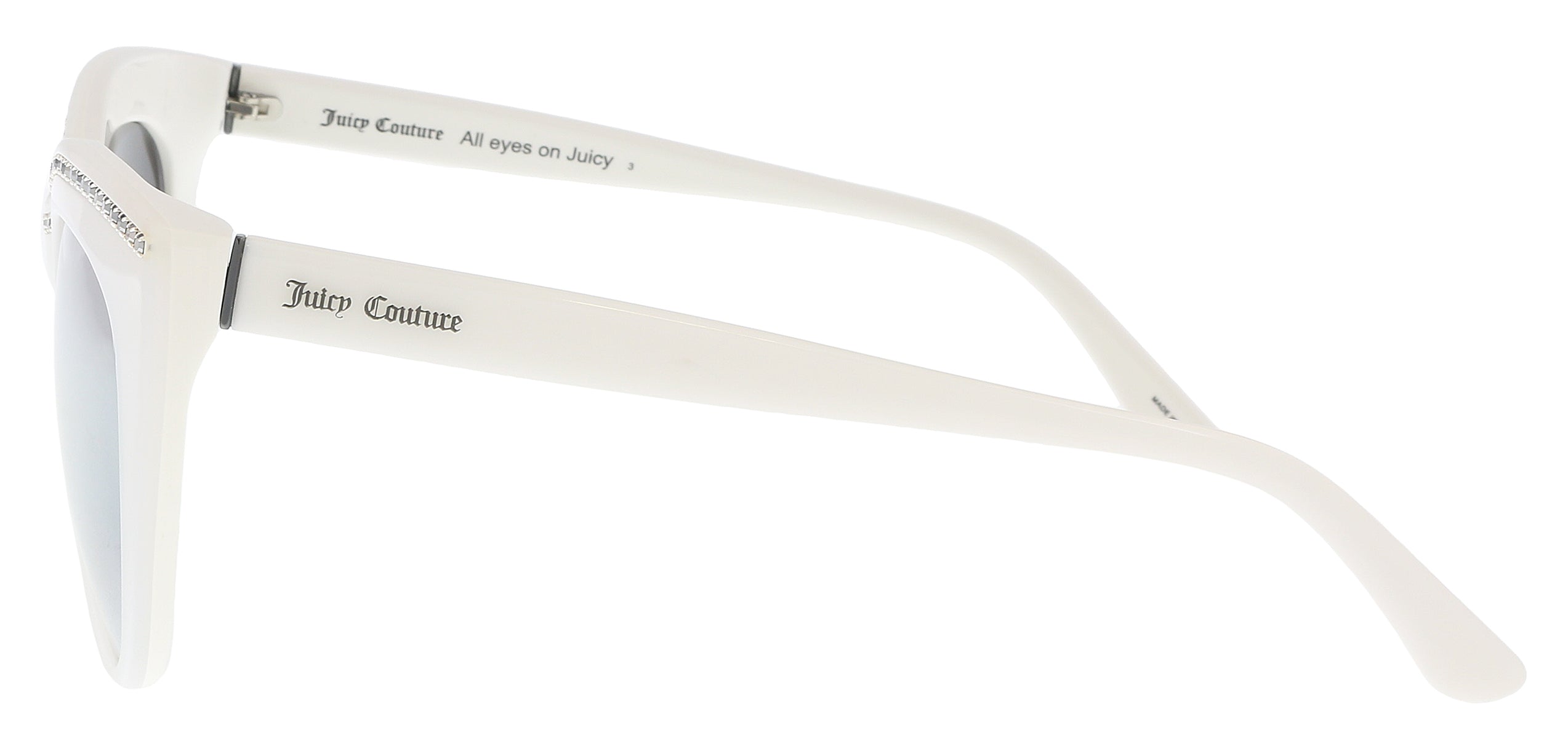 Juicy Couture White Cat Eye JU595/S 0VK6/GO Sunglasses