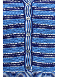 GANNI Ganni Women Striped Cotton Cardigan