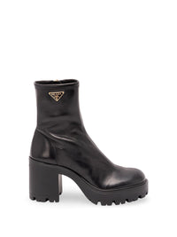 Prada Women Stretch Nappa Leather Booties