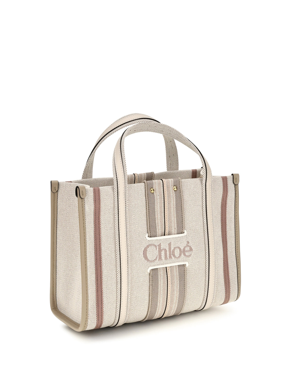 Chloé Women Small Woody Loop Canvas Tote Bag