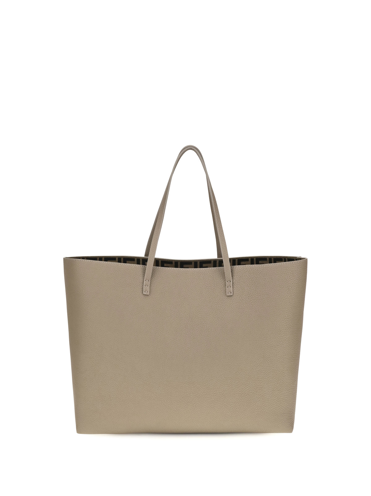 Fendi Women Medium Roll Roman Leather Shopping Bag