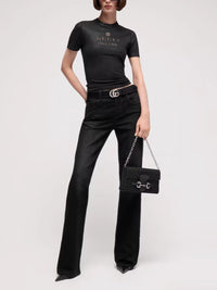 Gucci Gucci Women Jersey T-Shirt With Gg Print