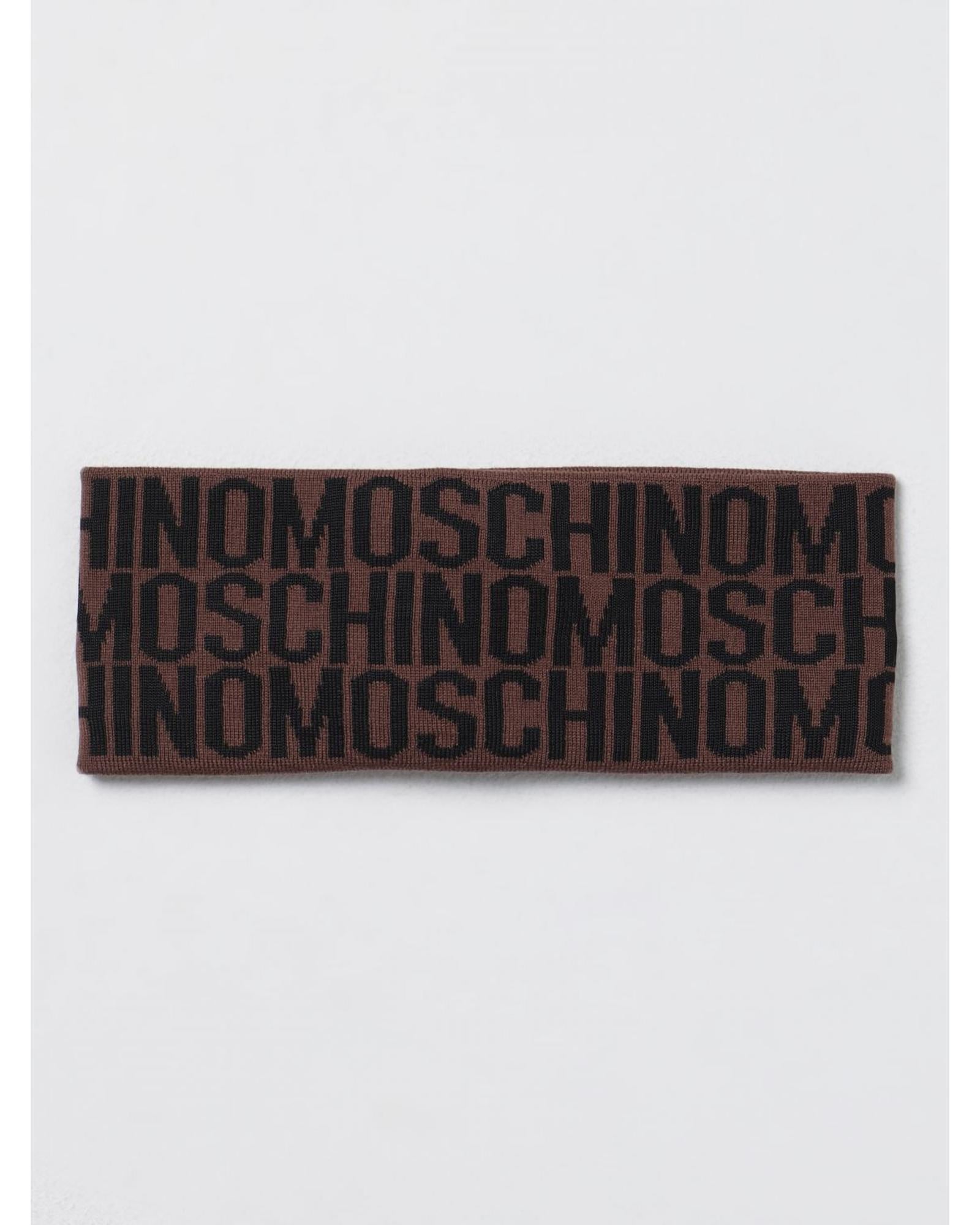 Moschino Couture Moschino Knit Headband Logo Women Brown Hair Accessories