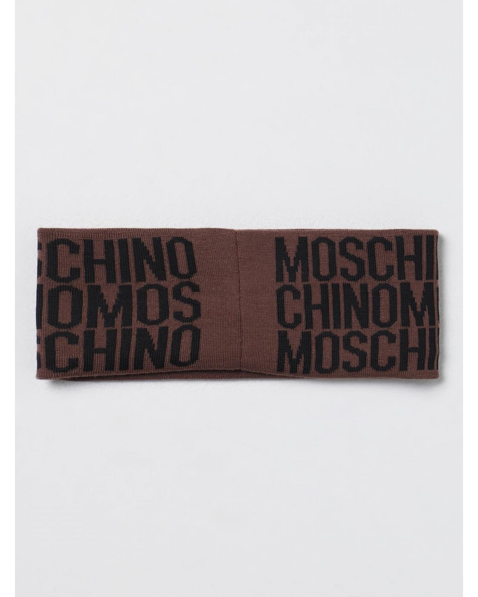 Moschino Couture Moschino Knit Headband Logo Women Brown Hair Accessories
