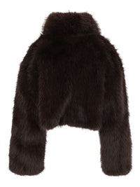 Rotate Women Faux Fur Cropped Jacket