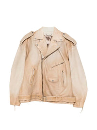Golden Goose Men `Journey` Leather Jacket
