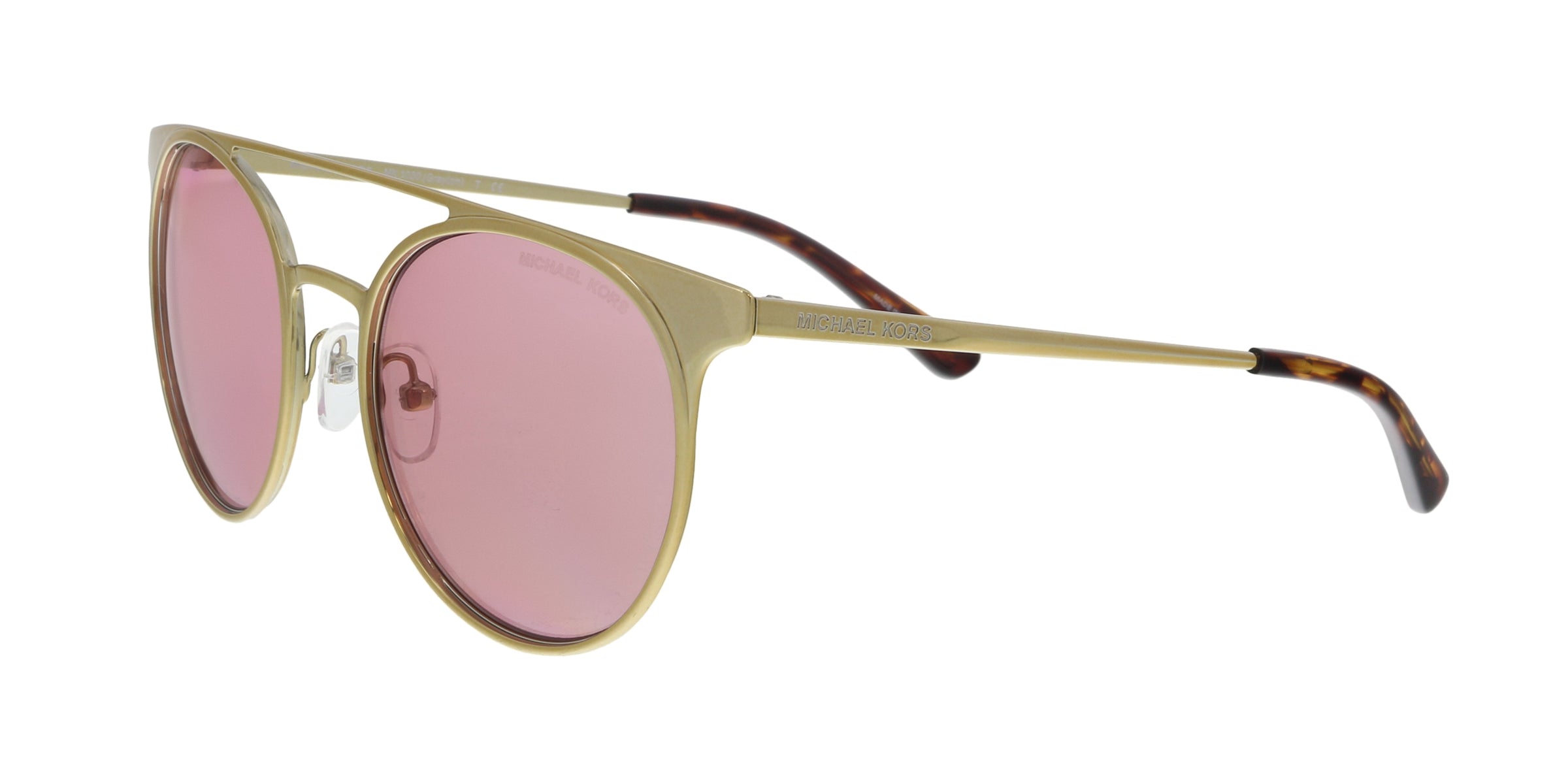Michael Kors Shiny Pale Gold Round MK1030 116884 Sunglasses