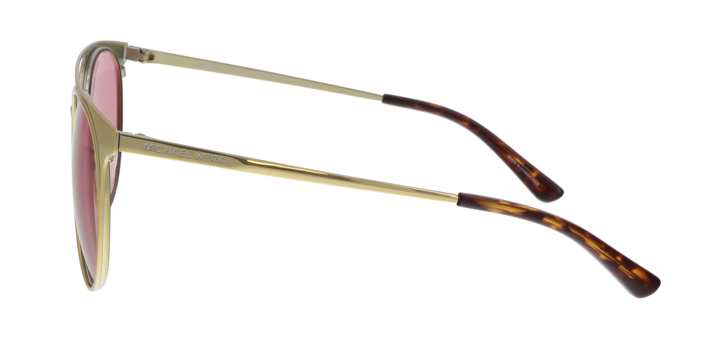 Michael Kors Shiny Pale Gold Round MK1030 116884 Sunglasses