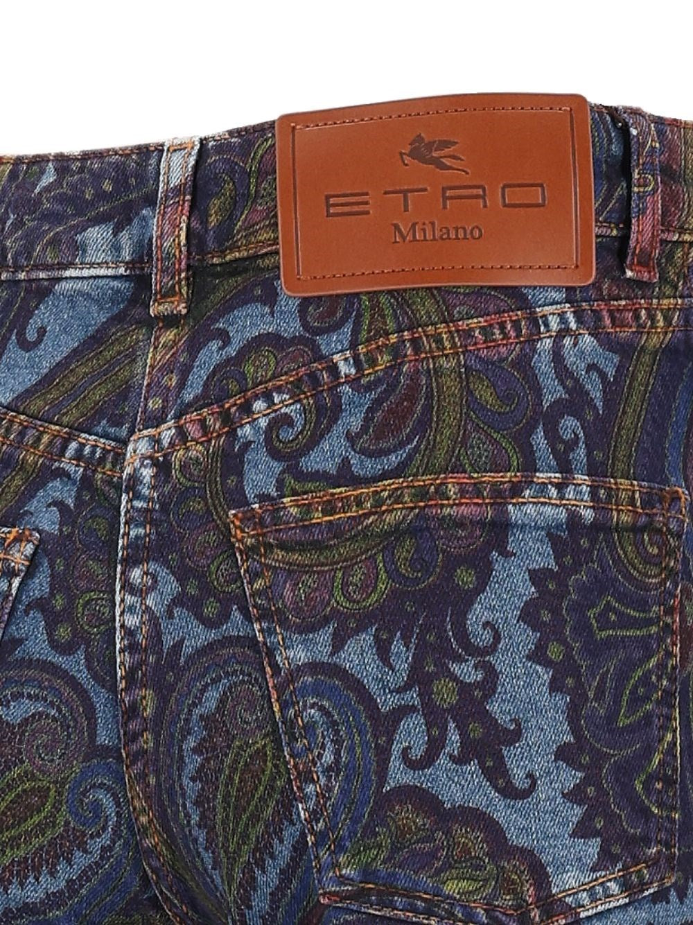 Etro Women Wide Leg Paisley Jeans