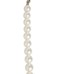 Dolce & Gabbana Dolce & Gabbana Black Leather Pearl Chain Bag Accessory Shoulder Women's Strap